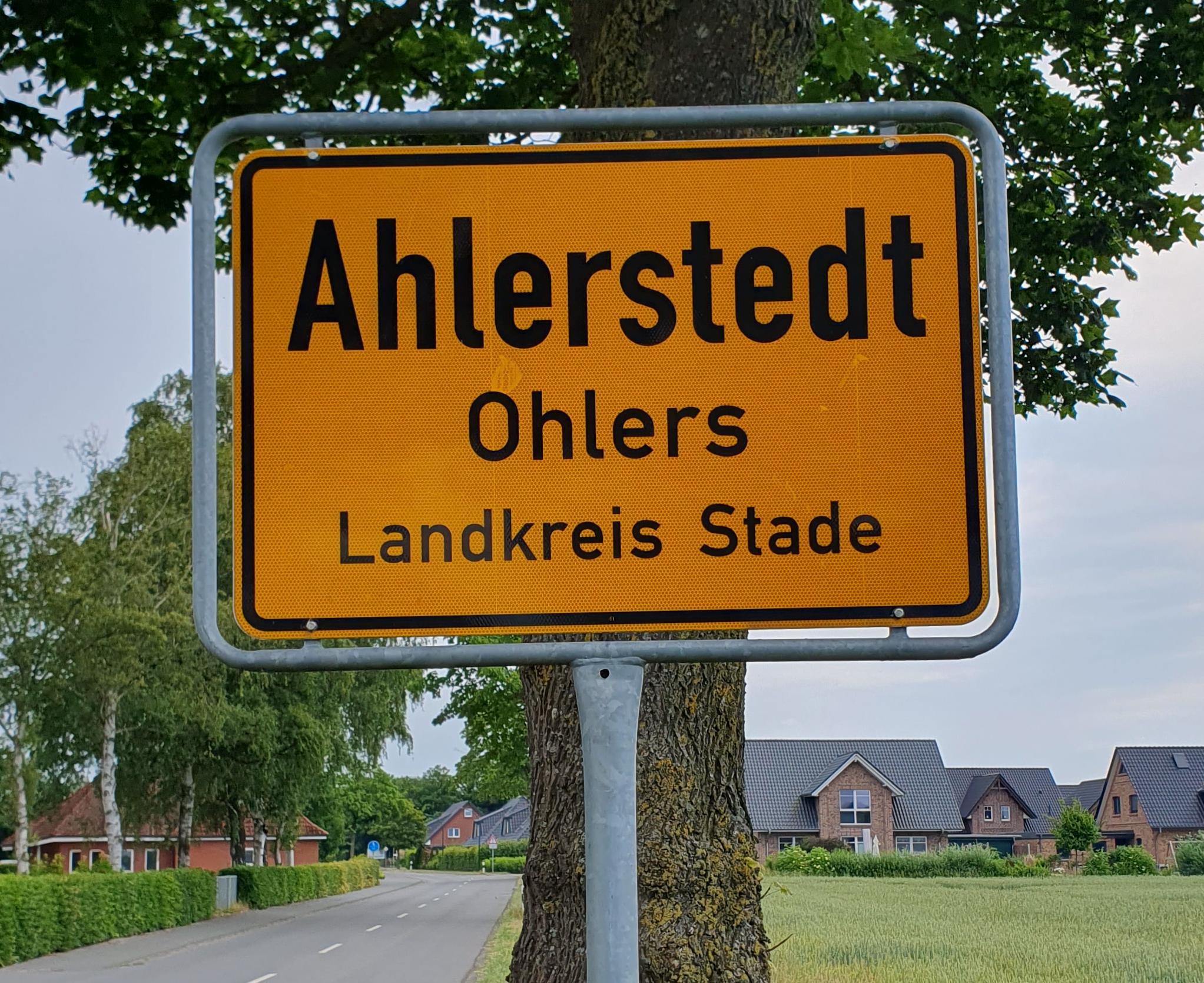 Ortsschild Ahlerstedt